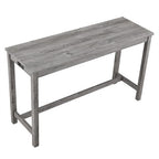 sumyeg Industrial 4-Piece Bar Table Set with Power Outlet in Grey