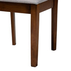 Baxton Studio Abigail Modern Fabric Wood Dining Set