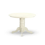 HomeStock 3-Pc Buttermilk and Cherry Solid Wood Top - Dining Room Set - Seats 4