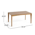 Christopher Knight Home Amesbury Wood and Fabric 7 Piece Dining Set