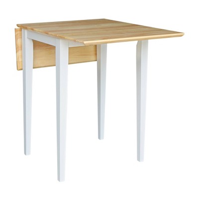International Concepts Small Dual Drop Leaf Dining Table with 2 San Remo Splat