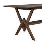 Christopher Knight Home Raisa 5 Piece Farmhouse Rubberwood Dining Set with Boucle Upholstered Chairs