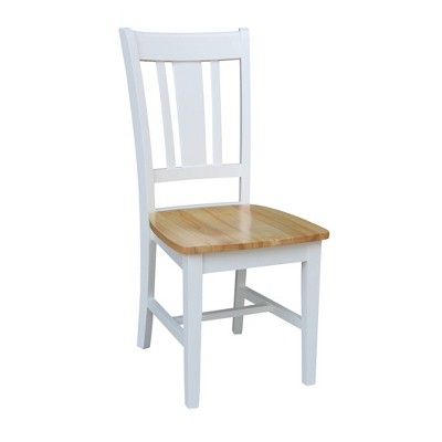 International Concepts Small Dual Drop Leaf Dining Table with 2 San Remo Splat