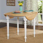5pc Double Drop Leaf Dining Set Wood - Buylateral