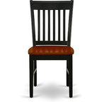 HomeStock 9 Piece Dining Room Table Set Black Cherry Square Table with Butterfly Leaf