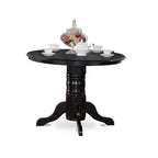 HomeStock 5 Piece Round Kitchen Dining Set Black