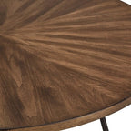 Norfolk Walnut Finish Round 5-Piece Dining Set - INSPIRE Q