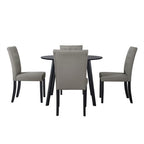 ChaletPosh 5 Pieces Dining Set with Linen Cover Dining Chair
