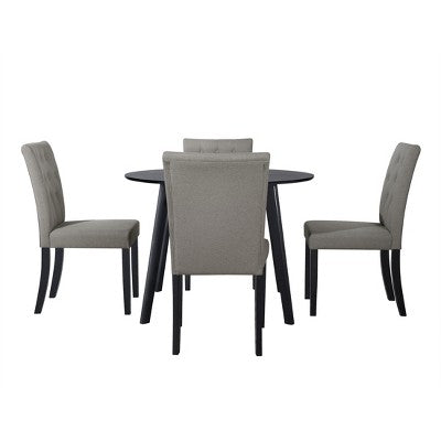 ChaletPosh 5 Pieces Dining Set with Linen Cover Dining Chair