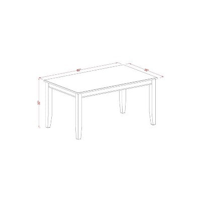 Modern Dining Set - Kitchen Table with Chairs - Rectangular Table & Seats