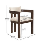 Christopher Knight Home Arkenis 7 Piece Rubberwood Upholstered Dining Set