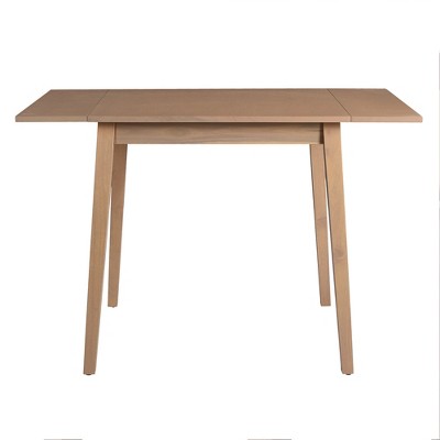 3 Piece Expandable Dining Set with 2 Upholstered Chairs, Wood Dining Table with Drop Leaf for Small Place