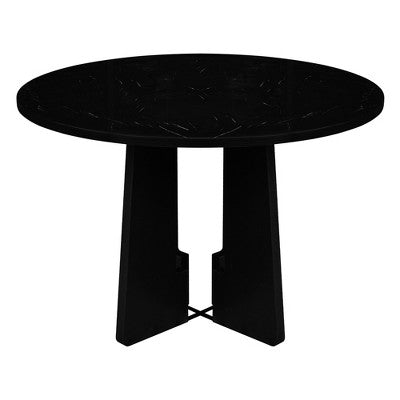 5-piece Round Dining Table Set Dining Set with 4 Upholstered Chairs for Dining Room, Kitchen and Living room, Beige/Black/Gray/White-ModernLuxe