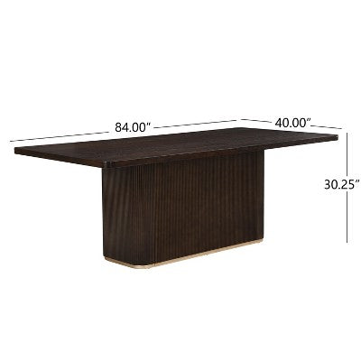 Christopher Knight Home Lindiwe Modern 7 Piece Rubberwood Linen Upholstered Dining Set with Rectangular Table