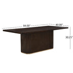Christopher Knight Home Lindiwe Modern 7 Piece Rubberwood Linen Upholstered Dining Set with Rectangular Table