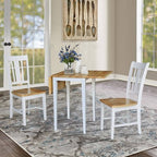 International Concepts Small Dual Drop Leaf Dining Table with 2 San Remo Splat
