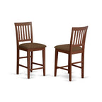 Counter Height Dining Set 5 Piece Table & Stools - Buttermilk Cherry Finish - Modern Farmhouse Style