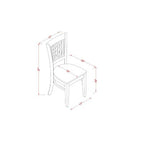 HomeStock Belmont Table Set - Kitchen Table And 4 Dining Chairs Combined With Wooden Bench, Oak