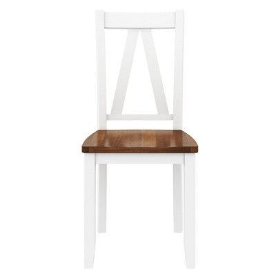 Farmhouse 6-Piece Wood Dining Table Set with Long Bench and 4 Dining Chairs-ModernLuxe