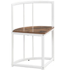 Modern Marble Dining Table Set for 6 with Metal Frame, Rectangular Marble Sticker Table and 6 Chairs for Dining Room Kitchen