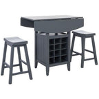 Casey 3 Piece Drop Leaf Pub Set - AMH8504 - Safavieh Couture