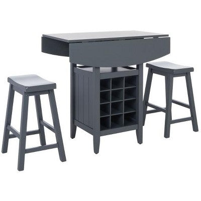 Casey 3 Piece Drop Leaf Pub Set - AMH8504 - Safavieh Couture