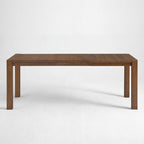 Modern Dining Set - 80 Table + 6 Cushioned Chairs, Solid Wood Frame, 400lbs Table Capacity, Easy Assembly