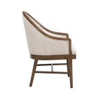 Christopher Knight Home Thiago Modern 7 Piece Rubberwood Dining Set with Curved Backrest and Oval Table