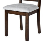 3 Piece Expandable Dining Set with 2 Upholstered Chairs, Wood Dining Table with Drop Leaf for Small Place