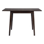 3 Piece Expandable Dining Set with 2 Upholstered Chairs, Wood Dining Table with Drop Leaf for Small Place