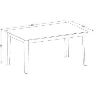 Vintage Dining Table and Chair Set - Modern Capri Dinette Set for Kitchen or Dining Room