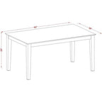 Vintage Dining Table and Chair Set - Modern Capri Dinette Set for Kitchen or Dining Room