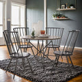 Norfolk Walnut Finish Round 5-Piece Dining Set - INSPIRE Q