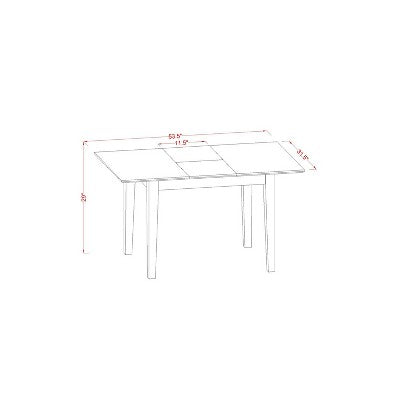 Dinette Set with Chairs - Kitchen Table Set, Modern Dining Table & Chairs