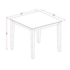 Dinette Set 3 Piece - Table & 2 Dining Chairs - Linen White Finish