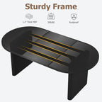 70.8 Inch Oval Dining Table with Upholstered Dining Chairs, Kitchen Table with Thick Sturdy Wooden Base, High Back Dining Chair with Solid Wood Legs