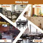 BestMassage Dining Table Set for 2/4 Dining Room Table and Chairs Kitchen Table Set, Dark Brown