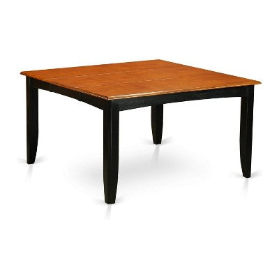 HomeStock 9 Piece Dining Room Table Set Black Cherry Square Table with Butterfly Leaf