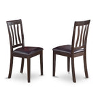HomeStockRound Dining Table Set For 4 Kitchen Dining Pedestal Base Chairs 42x42 Inch