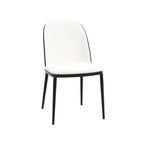 LeisureMod Tule 7-Piece Dining Set in Steel Frame with 6 Upholstered Seat Dining Chairs and 71 Oval Dining Table with Wood Tabletop