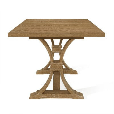 Christopher Knight Home Covey 7 Pieces Contemporary Upholstered Wood Expandable Dining Set