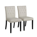 ChaletPosh 7 Pieces Dining Set with Linen Cover Dining Chair