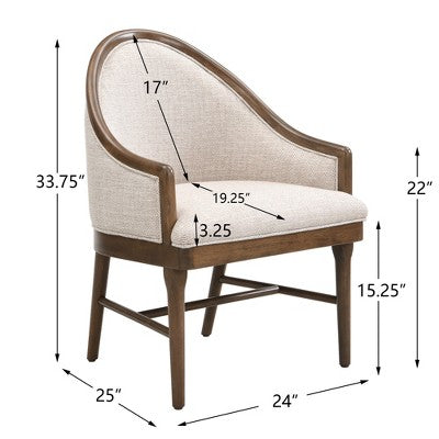 Christopher Knight Home Thiago Modern 7 Piece Rubberwood Dining Set with Curved Backrest and Oval Table