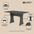 Manhattan Comfort 3pc Coney Dining Set