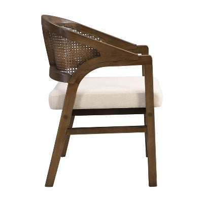 Christopher Knight Home Keira 7 Piece Modern Rattan and Rubberwood Upholstered Dining Set