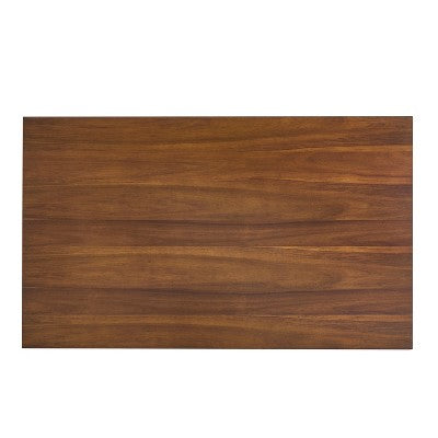 Christopher Knight Home Crest 5 Pieces Modern Faux Leather Dining Set with Metal Base, Brown/Walnut/ Black