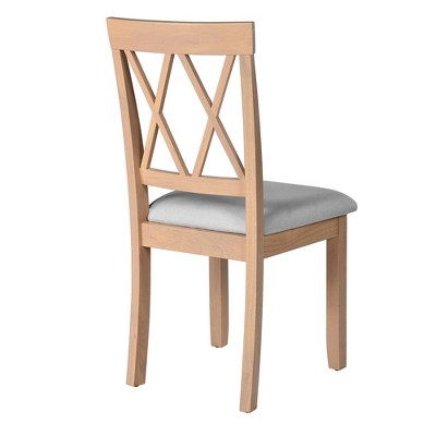 GDF Studio Avery 3 Piece Dining Set with Drop Leaf Dining Table and 2 Dining Upholstered Chairs