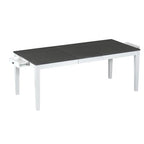 Rustic Extendable Dining Table Set for 6, 7 Pieces Rectangle Dining Table with 6 Upholstered Chairs, Kitchen Table Set with 2 Drawers