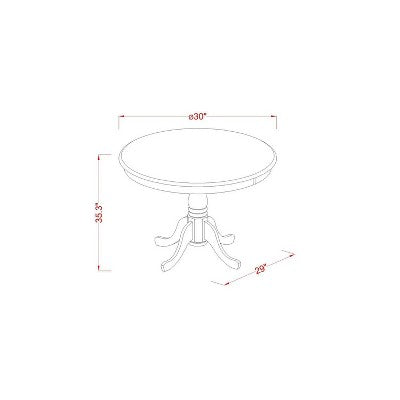 Kitchen Pub Table Set - Counter Height Table & Chairs - Dining Set for Small Spaces