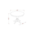 Kitchen Pub Table Set - Counter Height Table & Chairs - Dining Set for Small Spaces